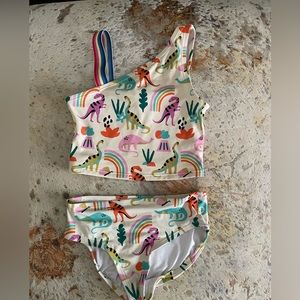 Hanna Anderson dinosaur bikini size 8